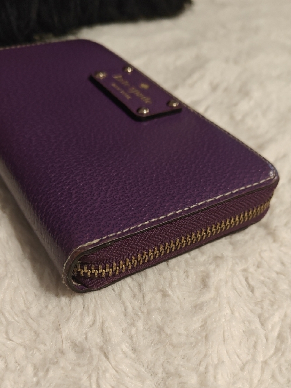 Kate Spade purple zip-around wallet - Picture 4 of 12